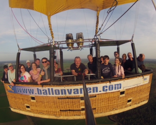 Ballonvaart vanaf Exel met ballonvaarder Marcel Nijkamp